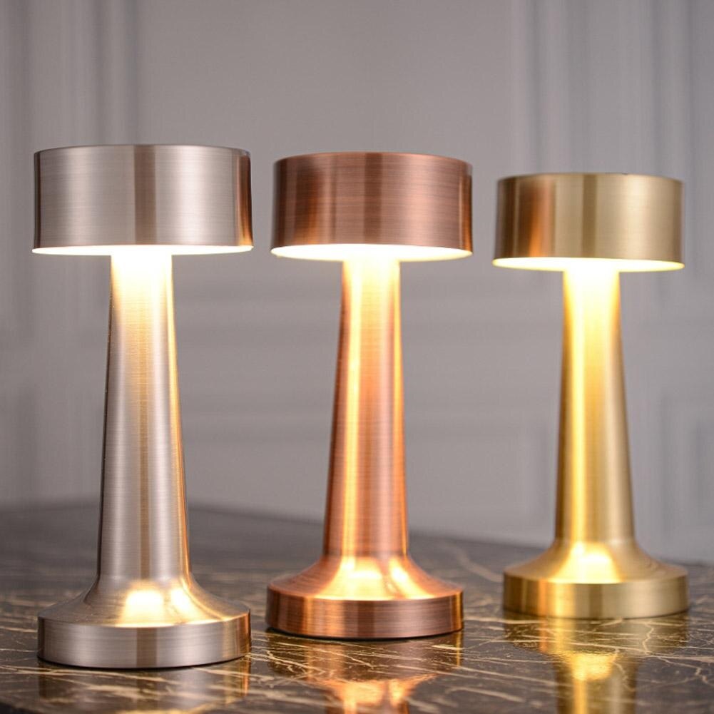 Rechargeable LED Table Lamp - Cordless Touch Lamp with Adjustable Brightness