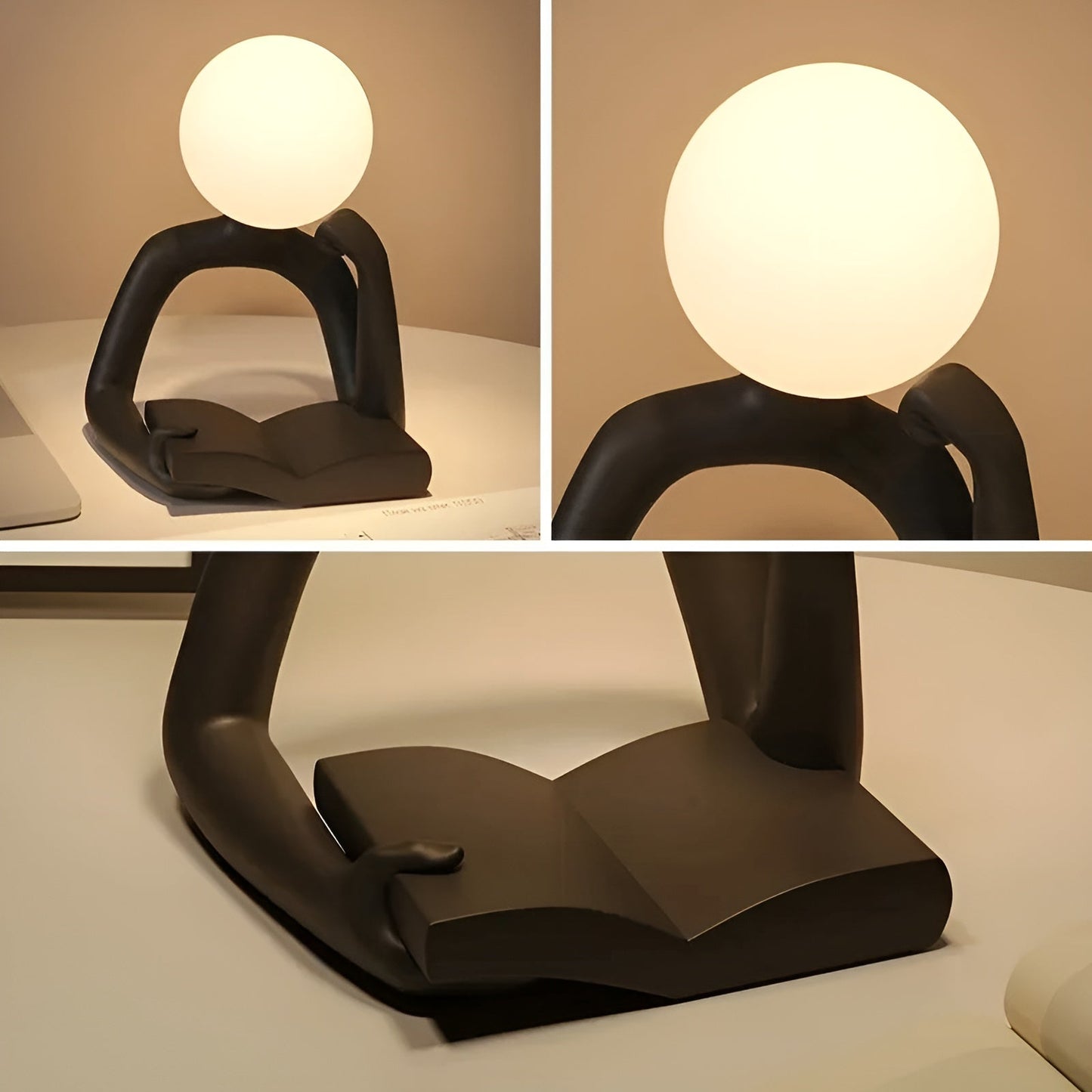 Refined Designer Table Lamp – Modern Art with Mood Lighting