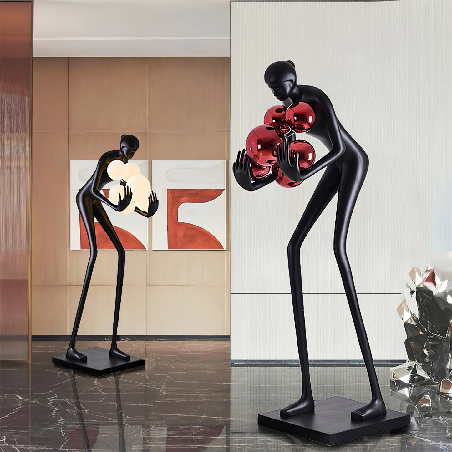 Sentinel Sculpture Floor Lamp - Elegant LED Lighting Decor