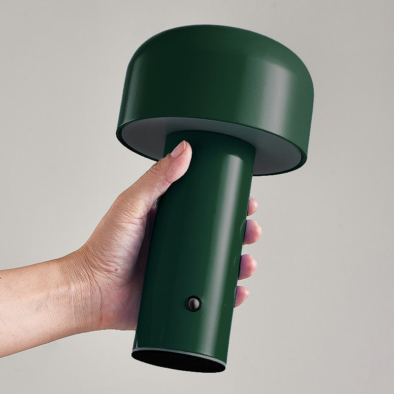Italian Inspired Mushroom Cordless Table Lamp – Sleek & Modern LED Lighting