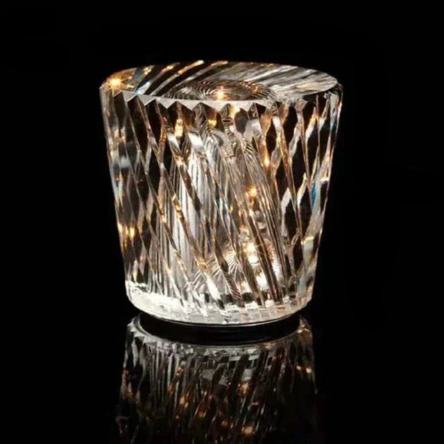 Elegant Crystal Table Lamp for Restaurant and Bar – Dimmable LED