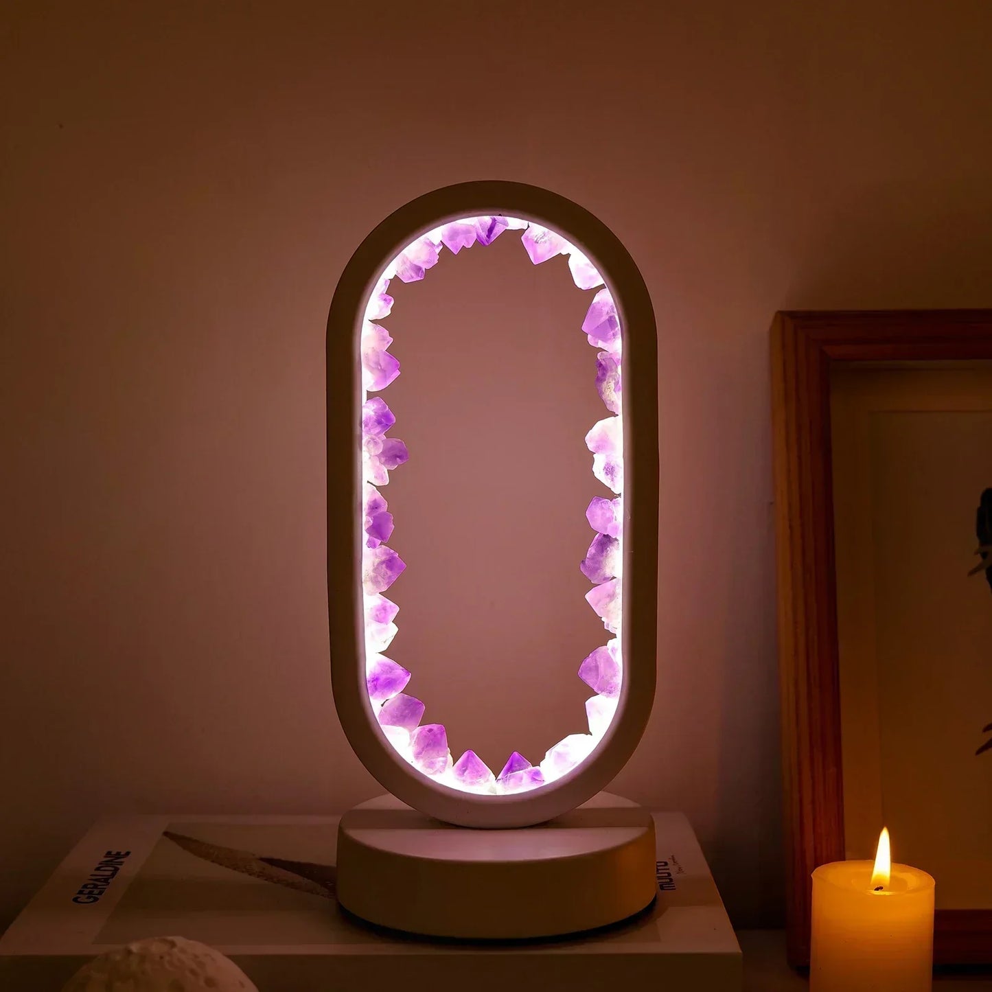 Natural Crystal Lamp – Relaxing Atmosphere Lighting