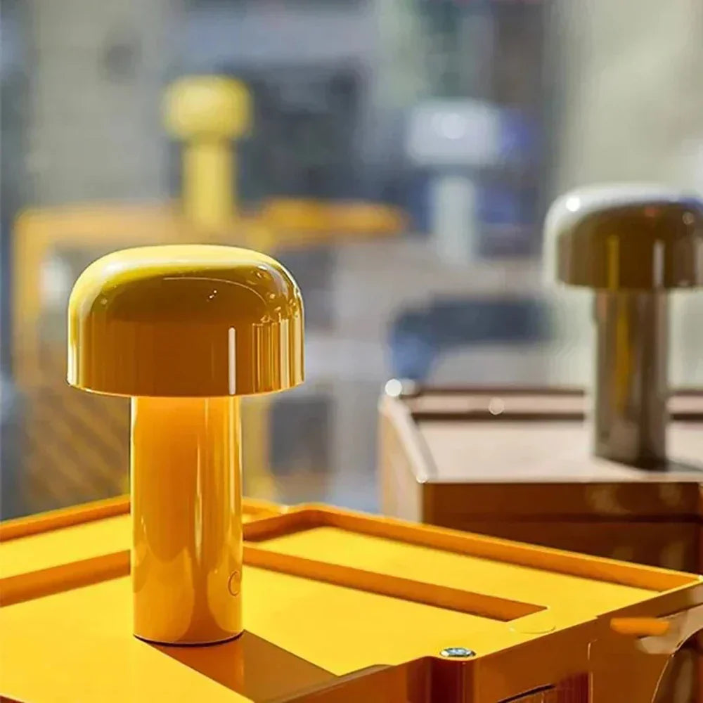 Pilz LED Rechargeable Table Lamp with Dimmable Touch Control