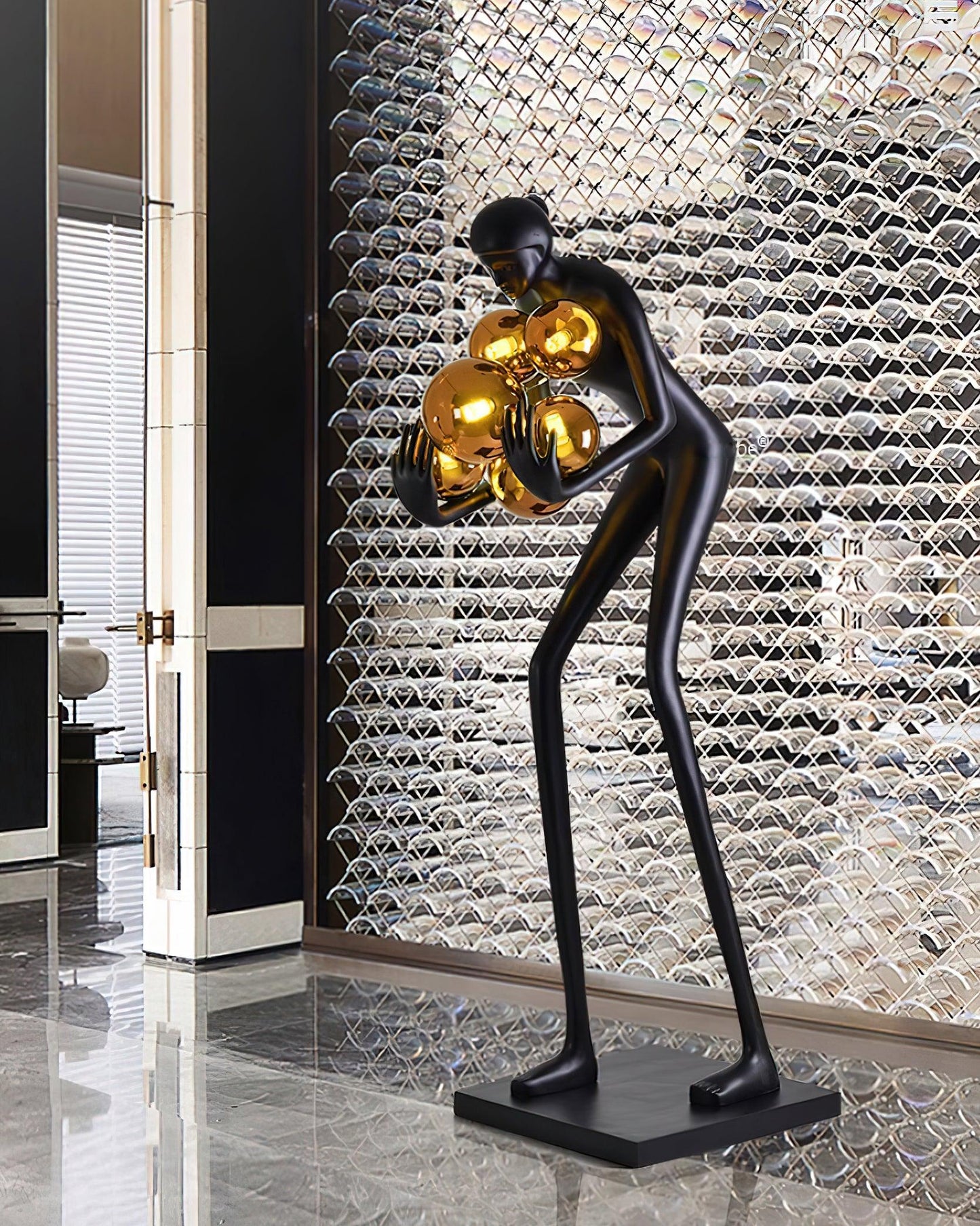 Sentinel Sculpture Floor Lamp - Elegant LED Lighting Decor
