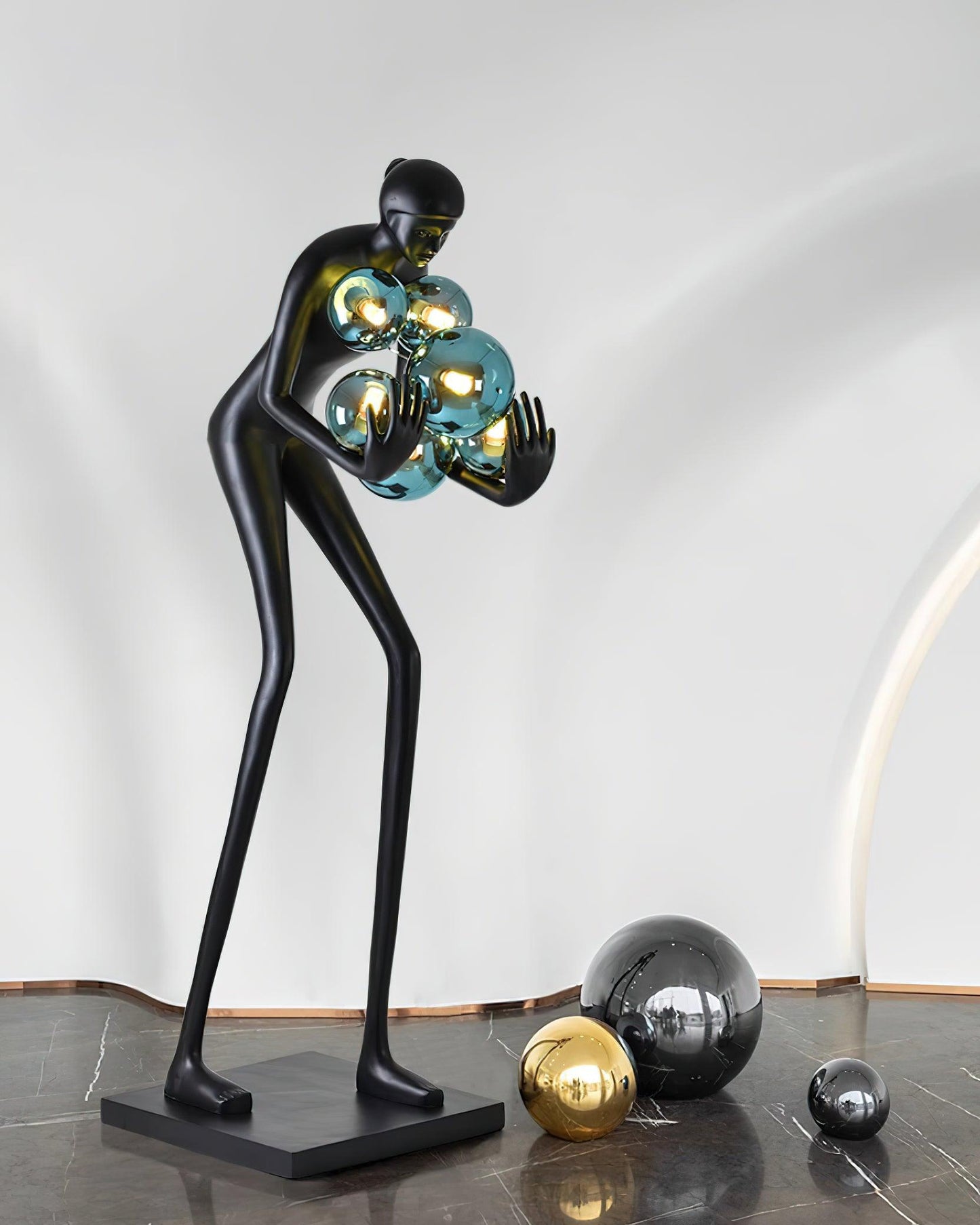 Sentinel Sculpture Floor Lamp - Elegant LED Lighting Decor