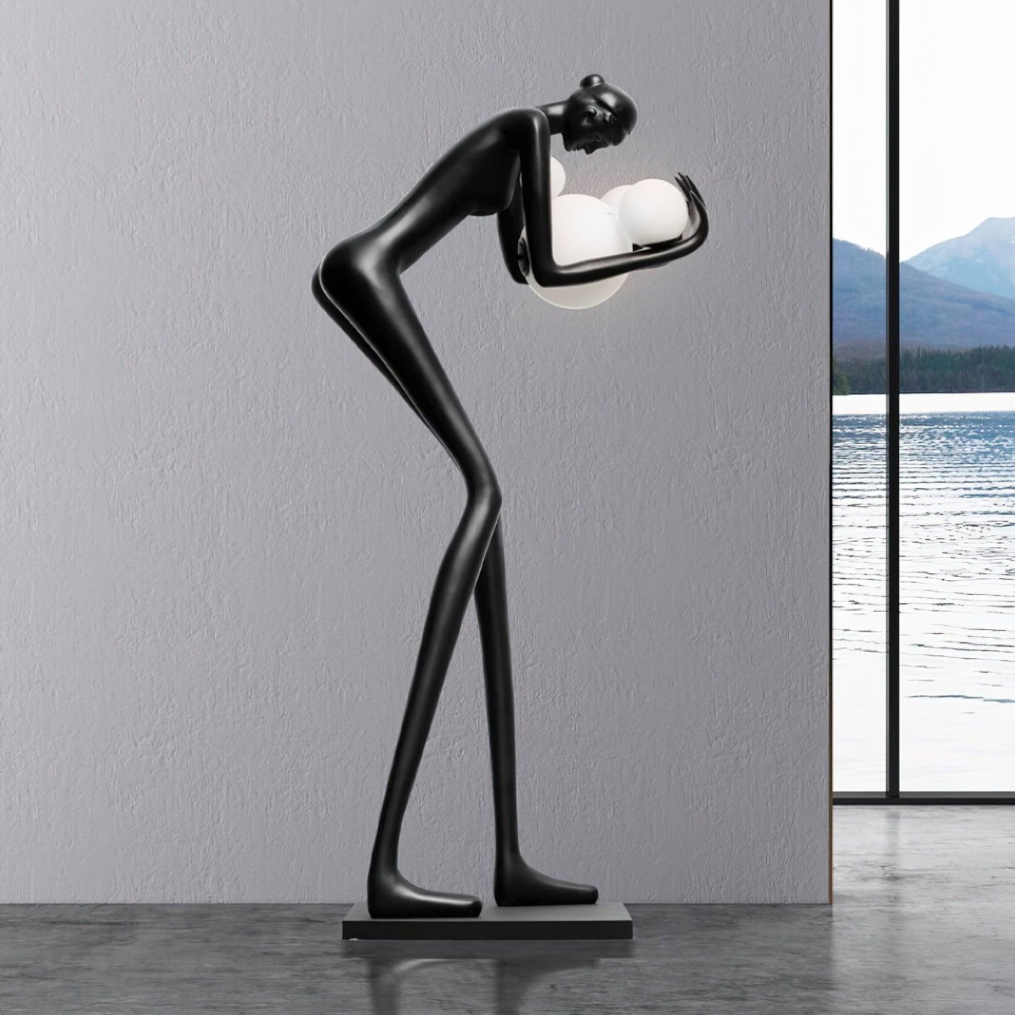 Sentinel Sculpture Floor Lamp - Elegant LED Lighting Decor