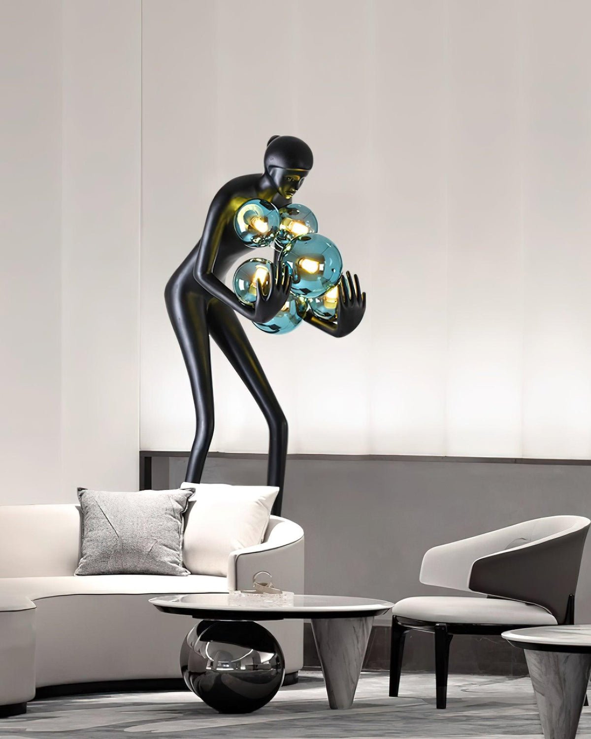 Sentinel Sculpture Floor Lamp - Elegant LED Lighting Decor