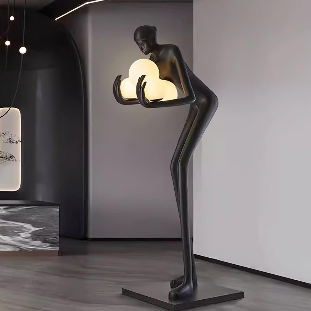 Sentinel Sculpture Floor Lamp - Elegant LED Lighting Decor