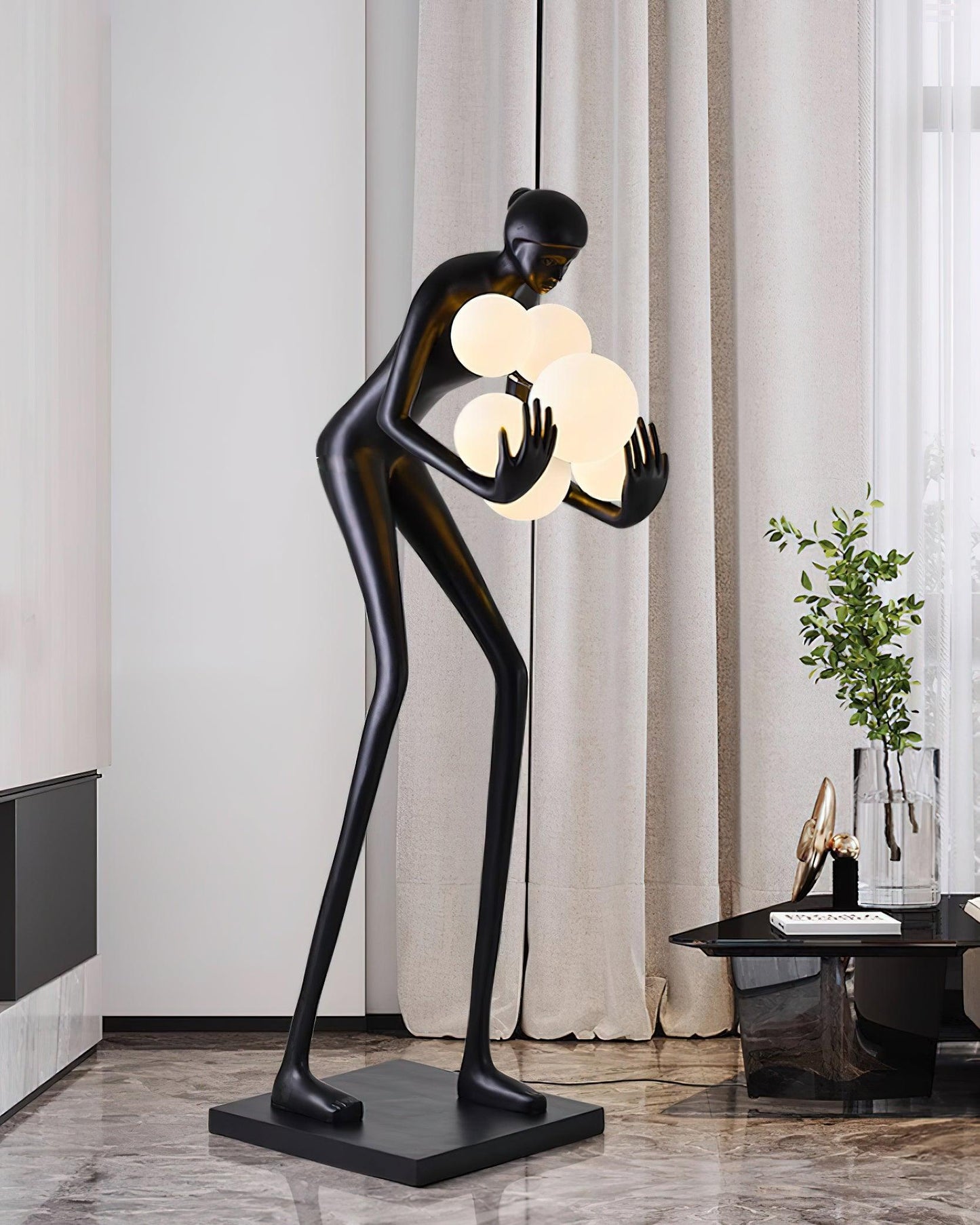 Sentinel Sculpture Floor Lamp - Elegant LED Lighting Decor