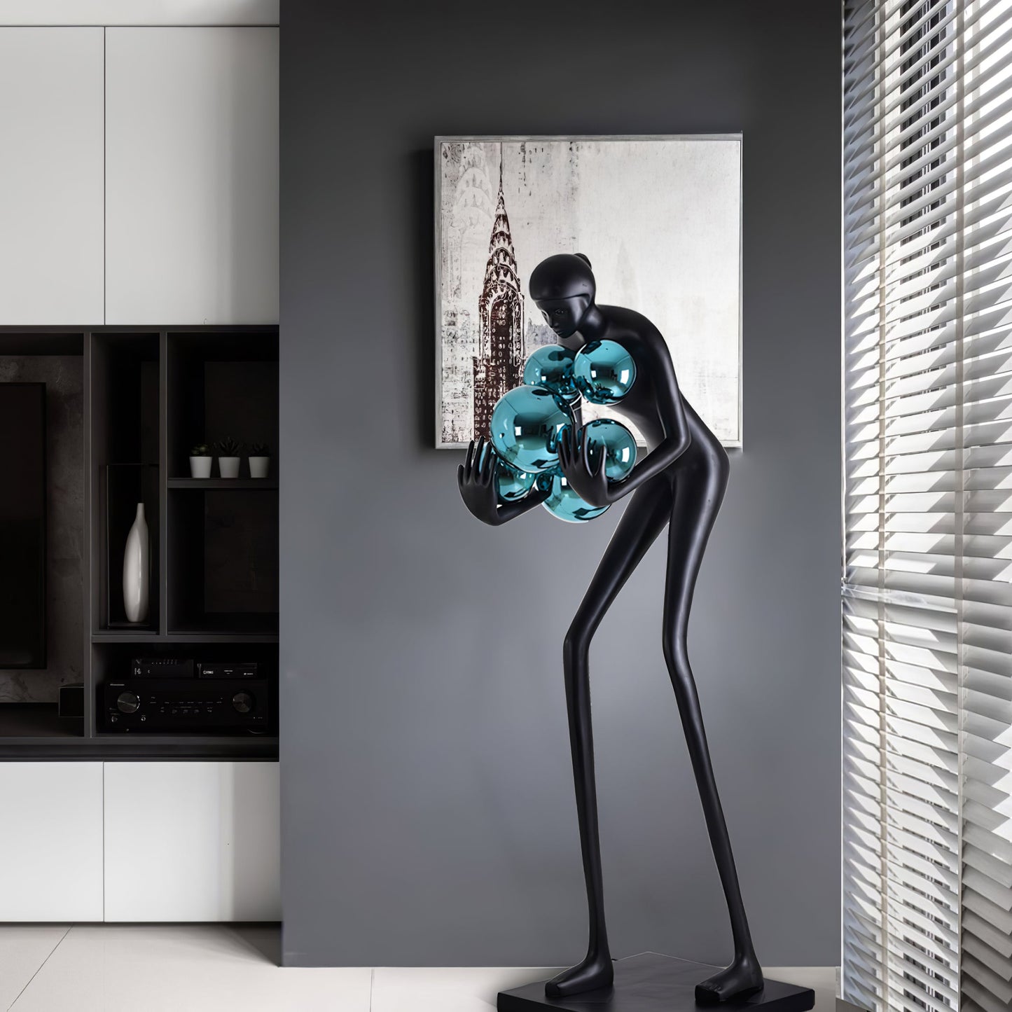 Sentinel Sculpture Floor Lamp - Elegant LED Lighting Decor