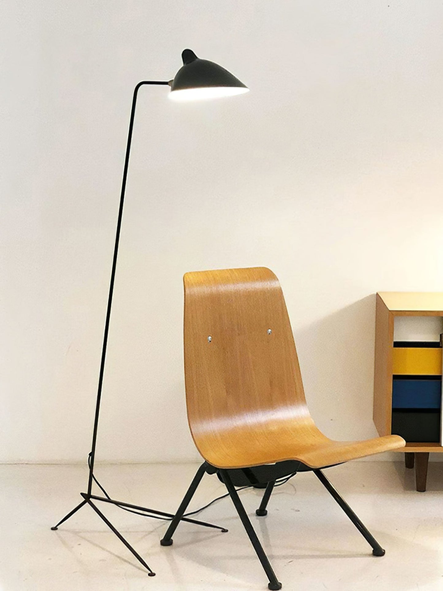 Serge Mouille Floor Lamp Three-Arm LED Indoor Lighting