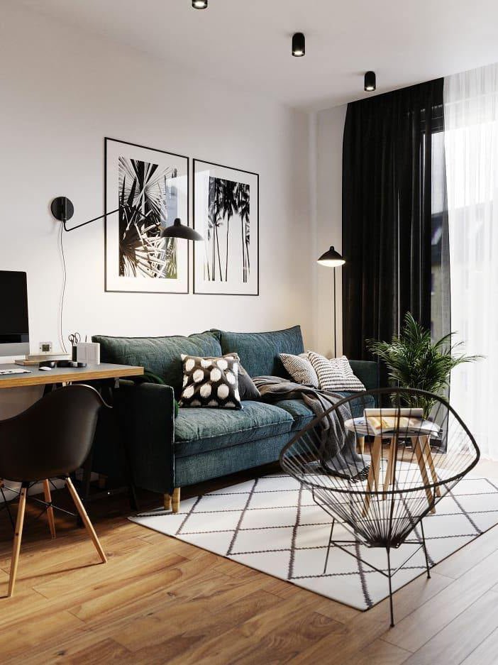 Serge Mouille Floor Lamp Three-Arm LED Indoor Lighting