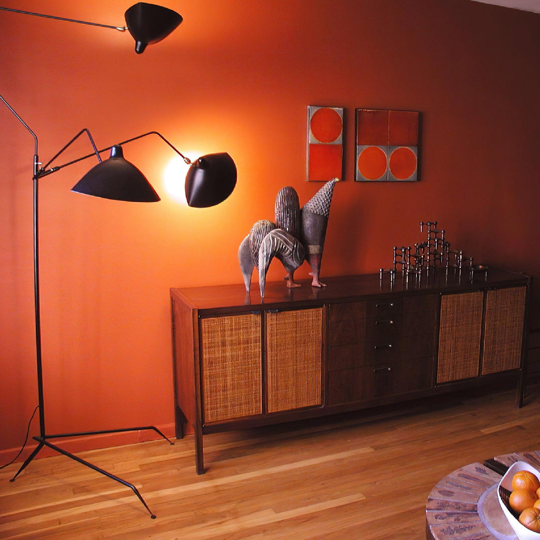 Serge Mouille Floor Lamp Three-Arm LED Indoor Lighting