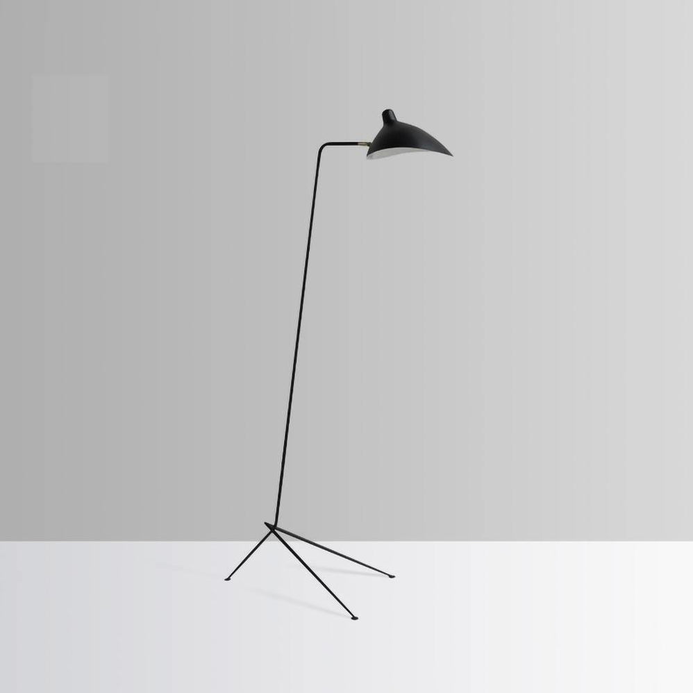 Serge Mouille Floor Lamp Three-Arm LED Indoor Lighting