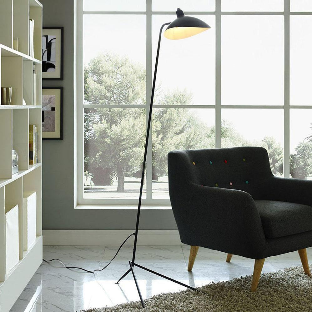 Serge Mouille Floor Lamp Three-Arm LED Indoor Lighting