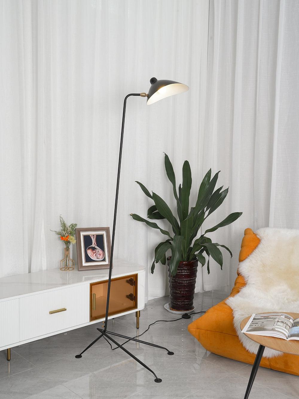 Serge Mouille Floor Lamp Three-Arm LED Indoor Lighting