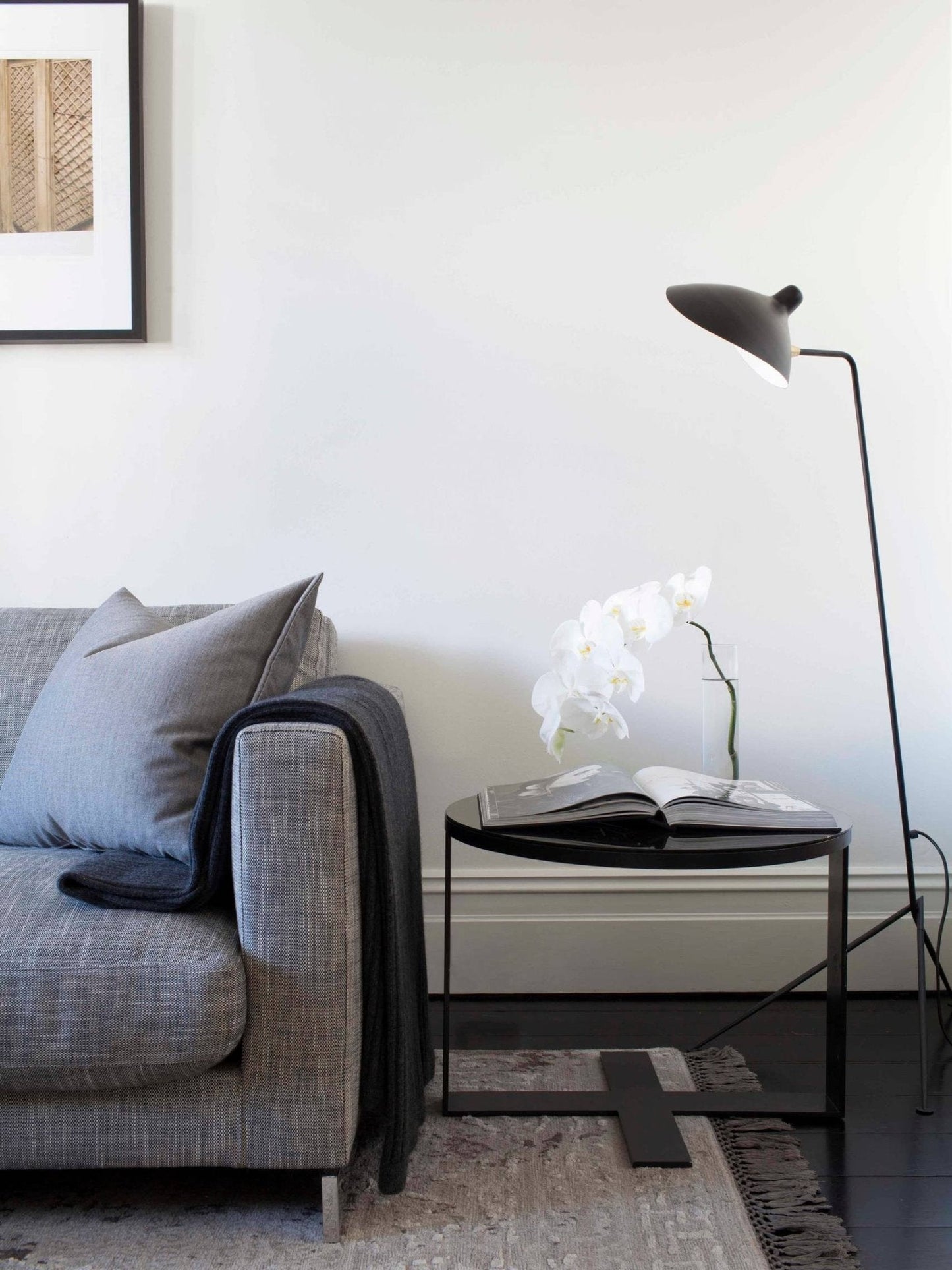 Serge Mouille Floor Lamp Three-Arm LED Indoor Lighting