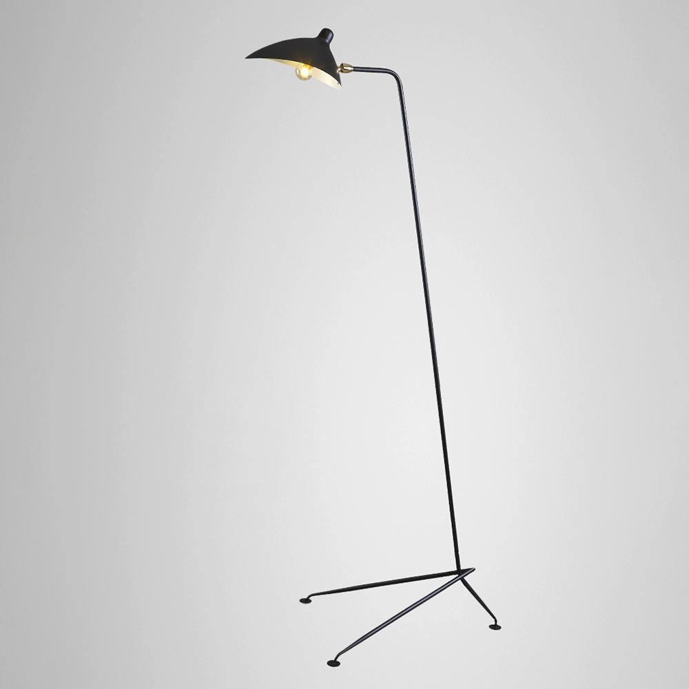 Serge Mouille Floor Lamp Three-Arm LED Indoor Lighting