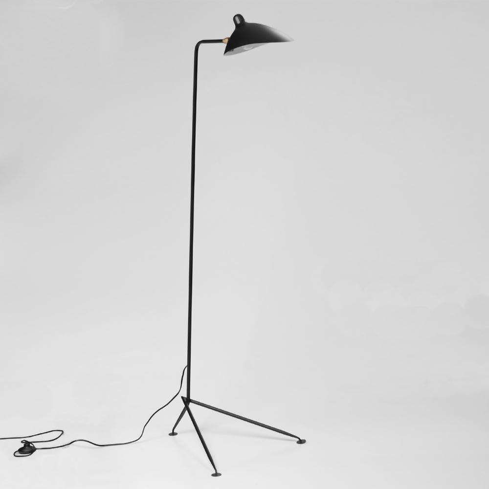 Serge Mouille Floor Lamp Three-Arm LED Indoor Lighting
