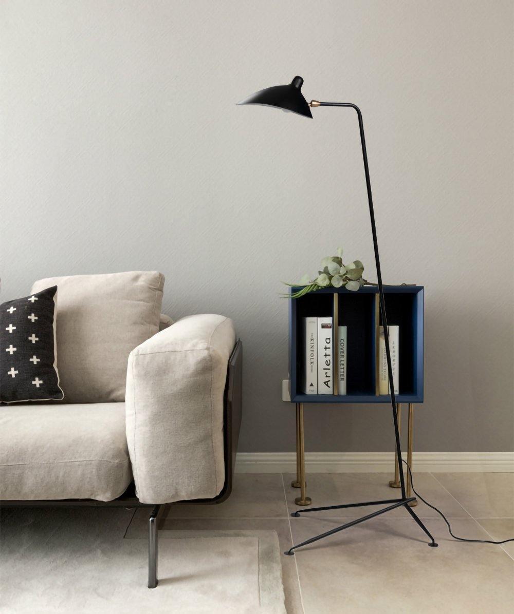 Serge Mouille Floor Lamp Three-Arm LED Indoor Lighting