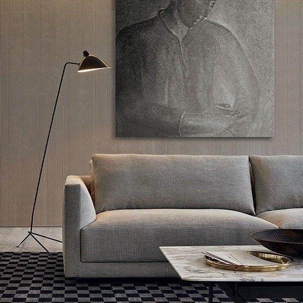 Serge Mouille Floor Lamp Three-Arm LED Indoor Lighting
