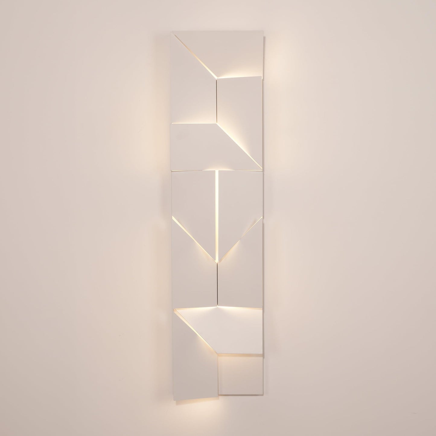 Shadows Grand Plug-in Sconce LED Wall Light - White Metal
