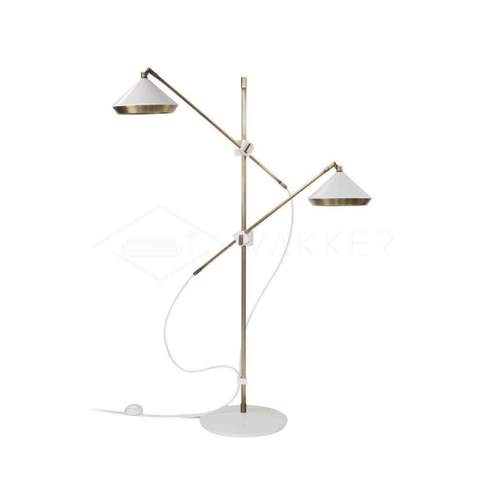 Shear Floor Lamp with Adjustable LED Shade - Indoor Lighting