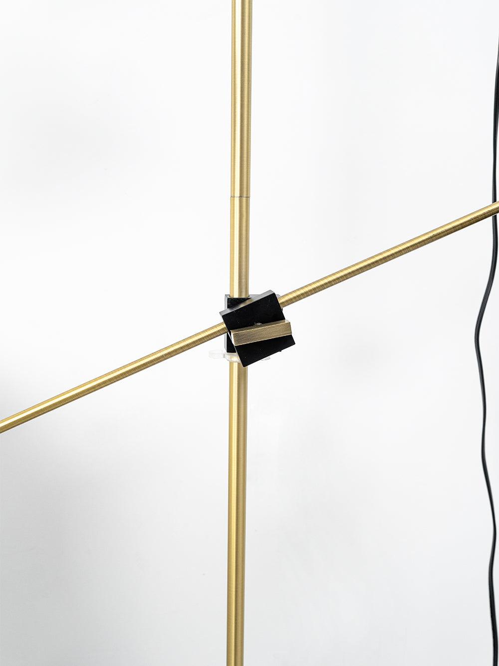 Shear Floor Lamp with Adjustable LED Shade - Indoor Lighting