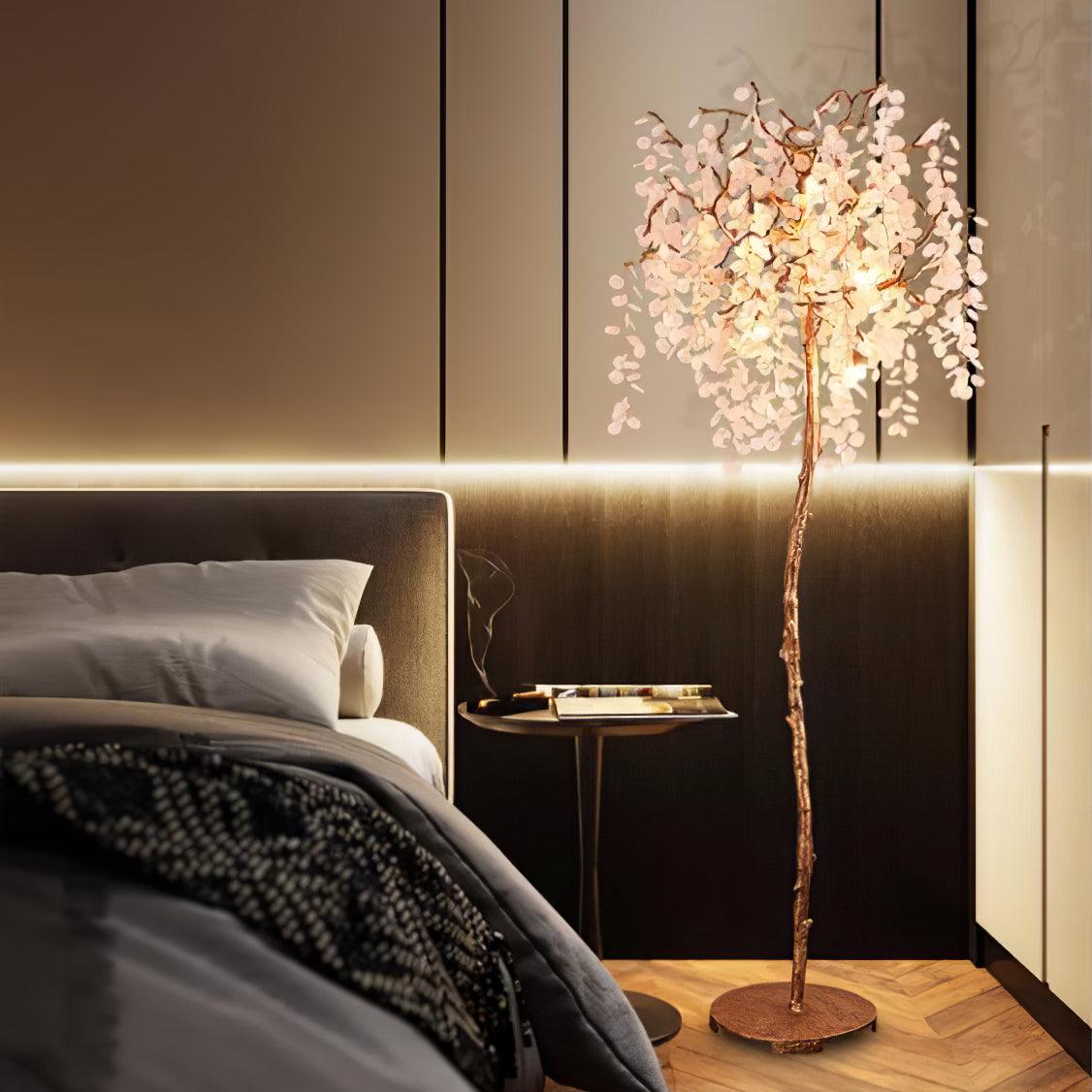 Shiro Noda Floor Light - LED Brass & Glass Design 175cm