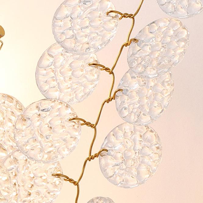 Shiro Noda Wall Lamp Set of 2 LED Brass Crystal Lights