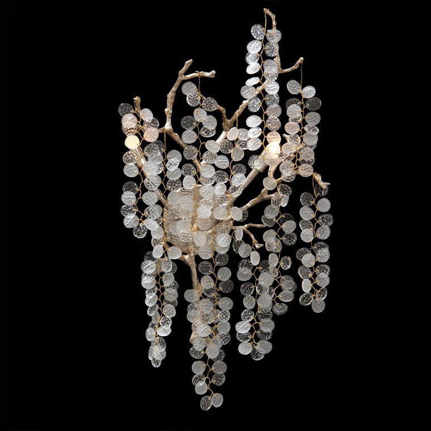 Shiro Noda Wall Lamp Set of 2 LED Brass Crystal Lights
