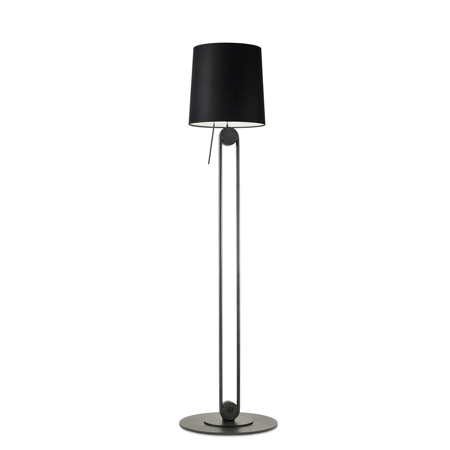 Sibaca Floor Lamp with Adjustable Two-Tone Fabric Shade