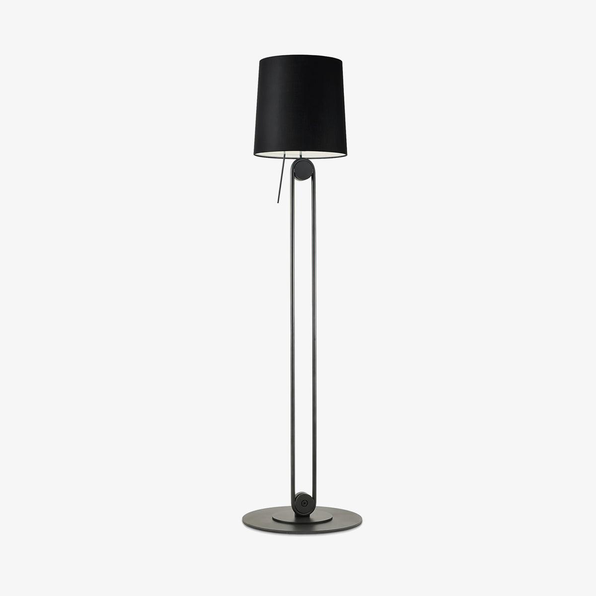 Sibaca Floor Lamp with Adjustable Two-Tone Fabric Shade