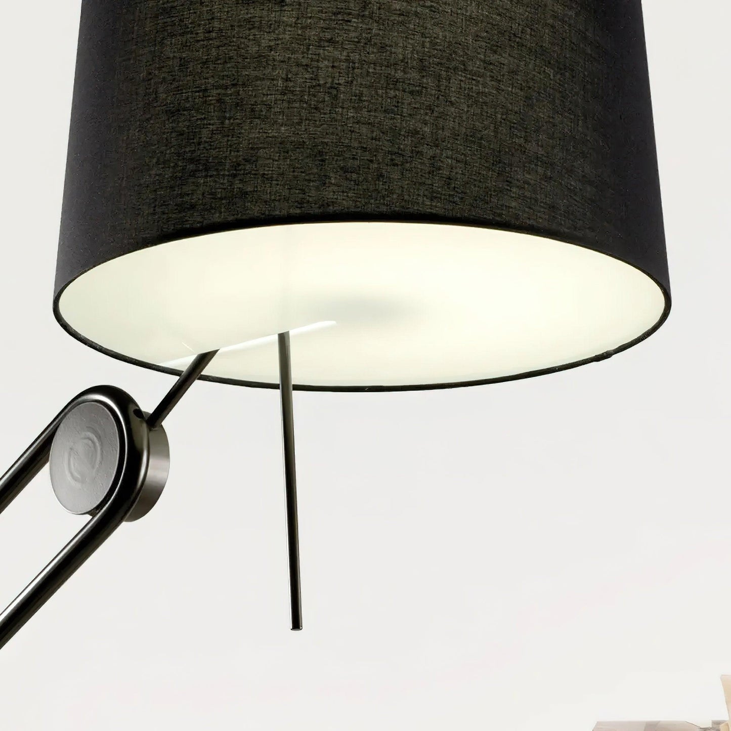 Sibaca Floor Lamp with Adjustable Two-Tone Fabric Shade