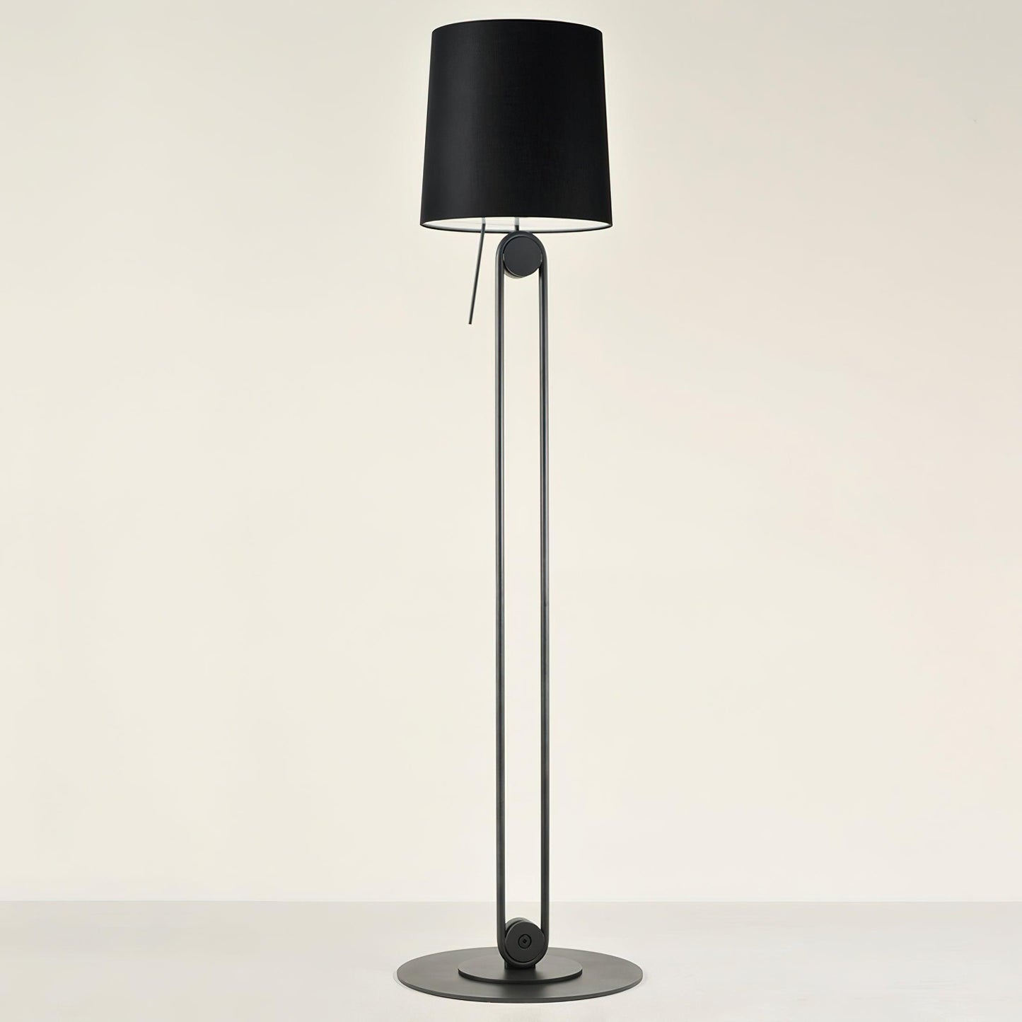 Sibaca Floor Lamp with Adjustable Two-Tone Fabric Shade