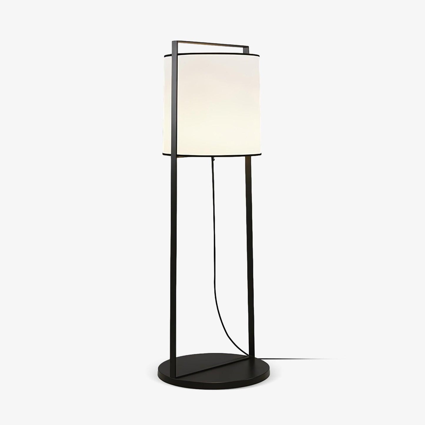 Silhouette Textile Floor Lamp - LED - Modern Metal Design