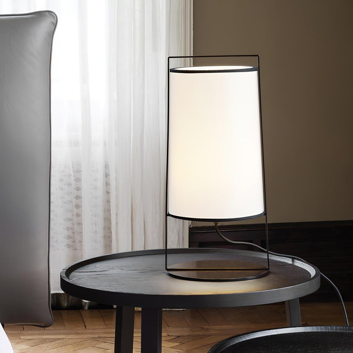 Silhouette Textile Floor Lamp - LED - Modern Metal Design