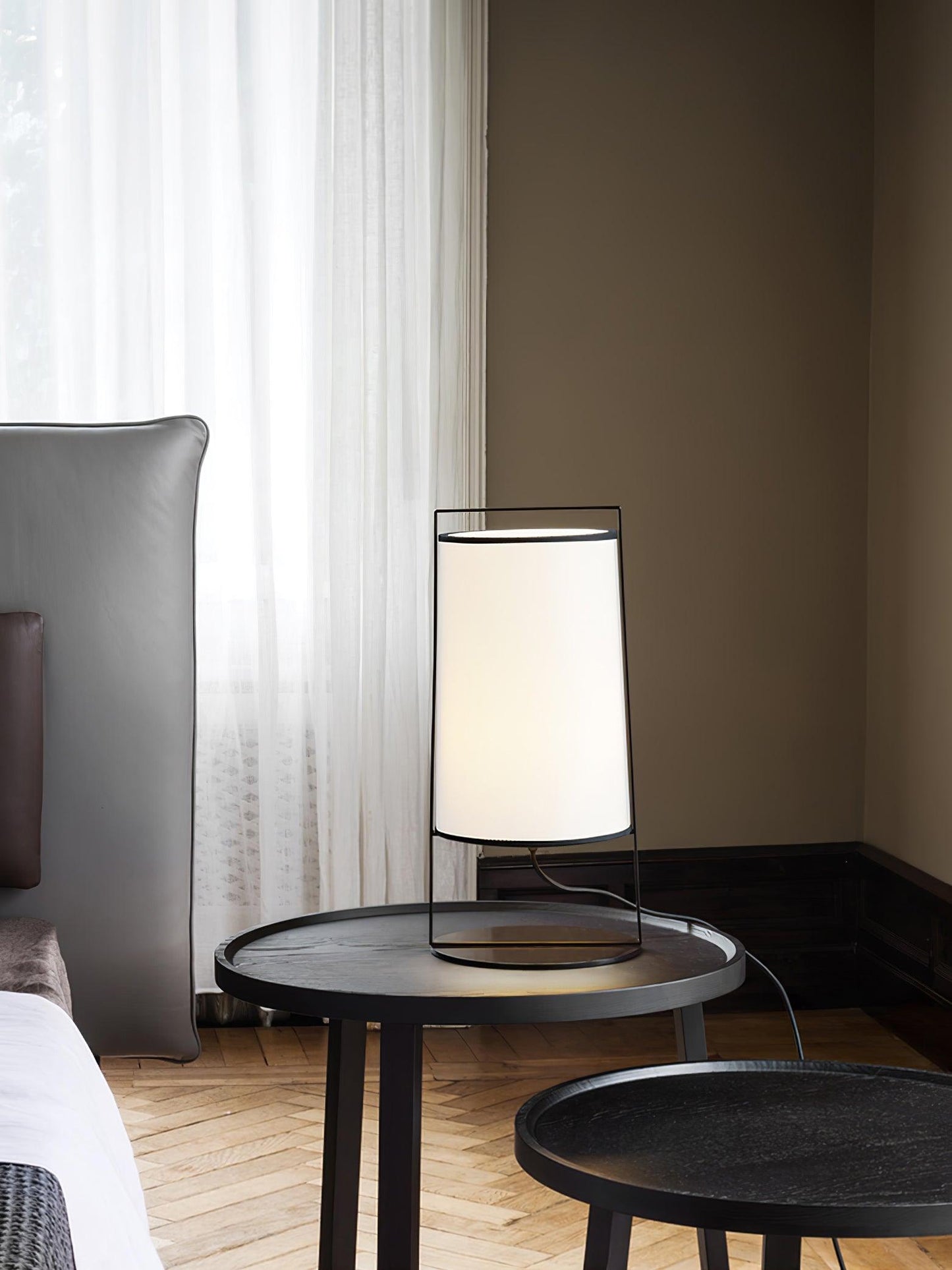 Silhouette Textile Floor Lamp - LED - Modern Metal Design