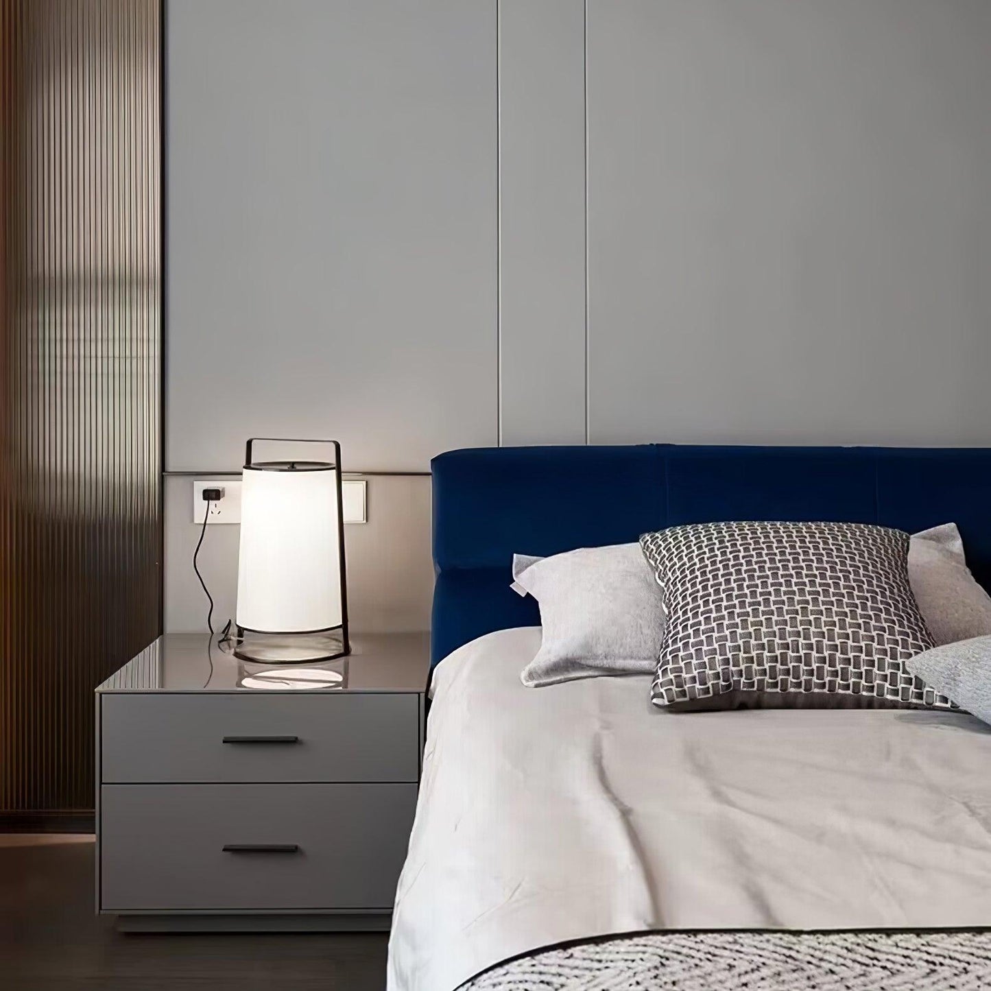 Silhouette Textile Floor Lamp - LED - Modern Metal Design