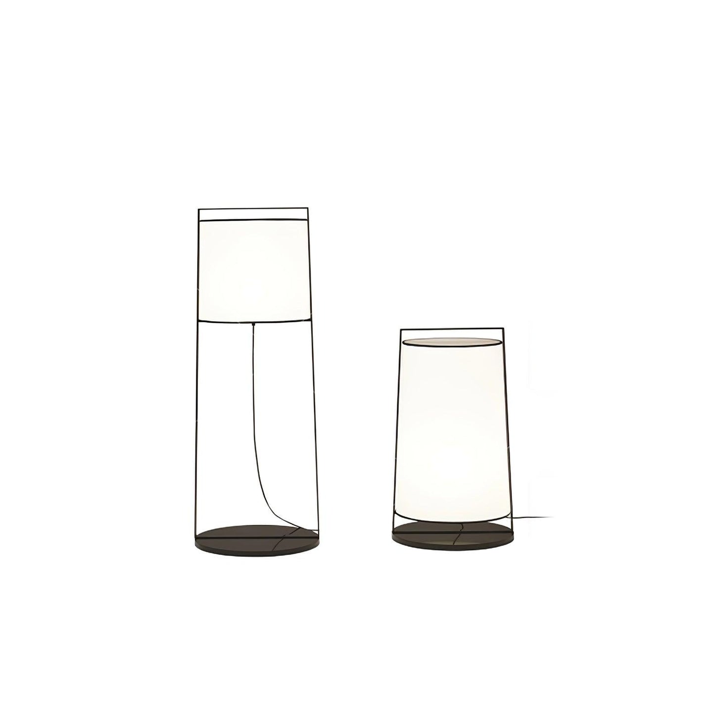 Silhouette Textile Floor Lamp - LED - Modern Metal Design