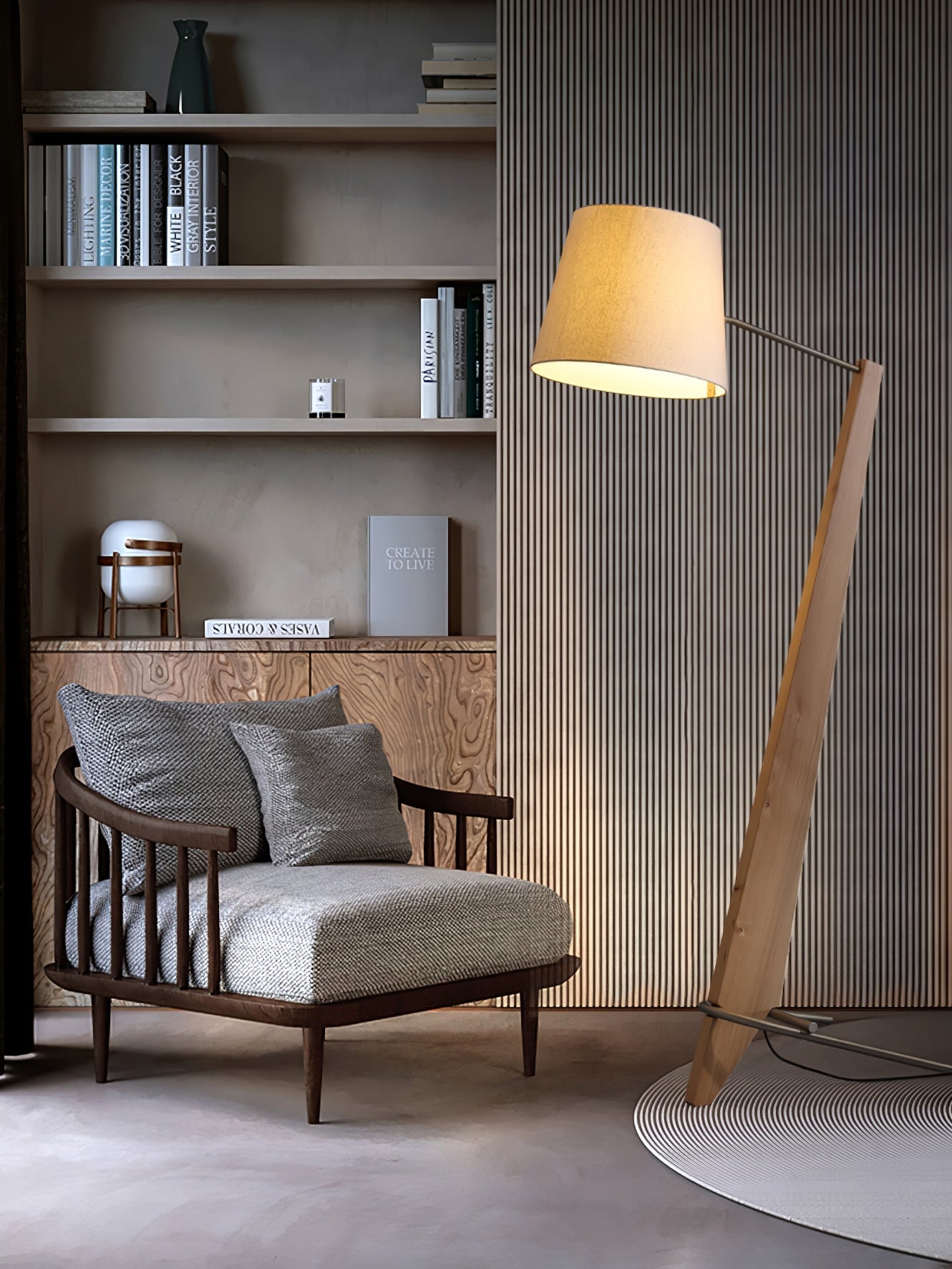 Silva Giant Floor Lamp - LED Indoor Lighting, Elegant Design
