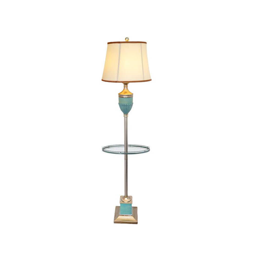 Smafan Floor Lamp – Art Deco LED Indoor Lighting, Resin Base