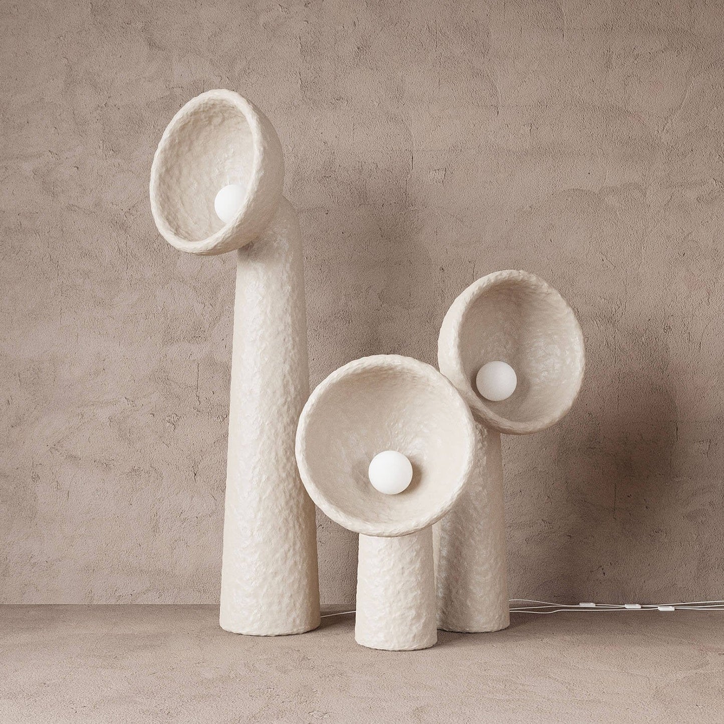 Soniah Floor Lamp LED White Indoor Lighting 60cm