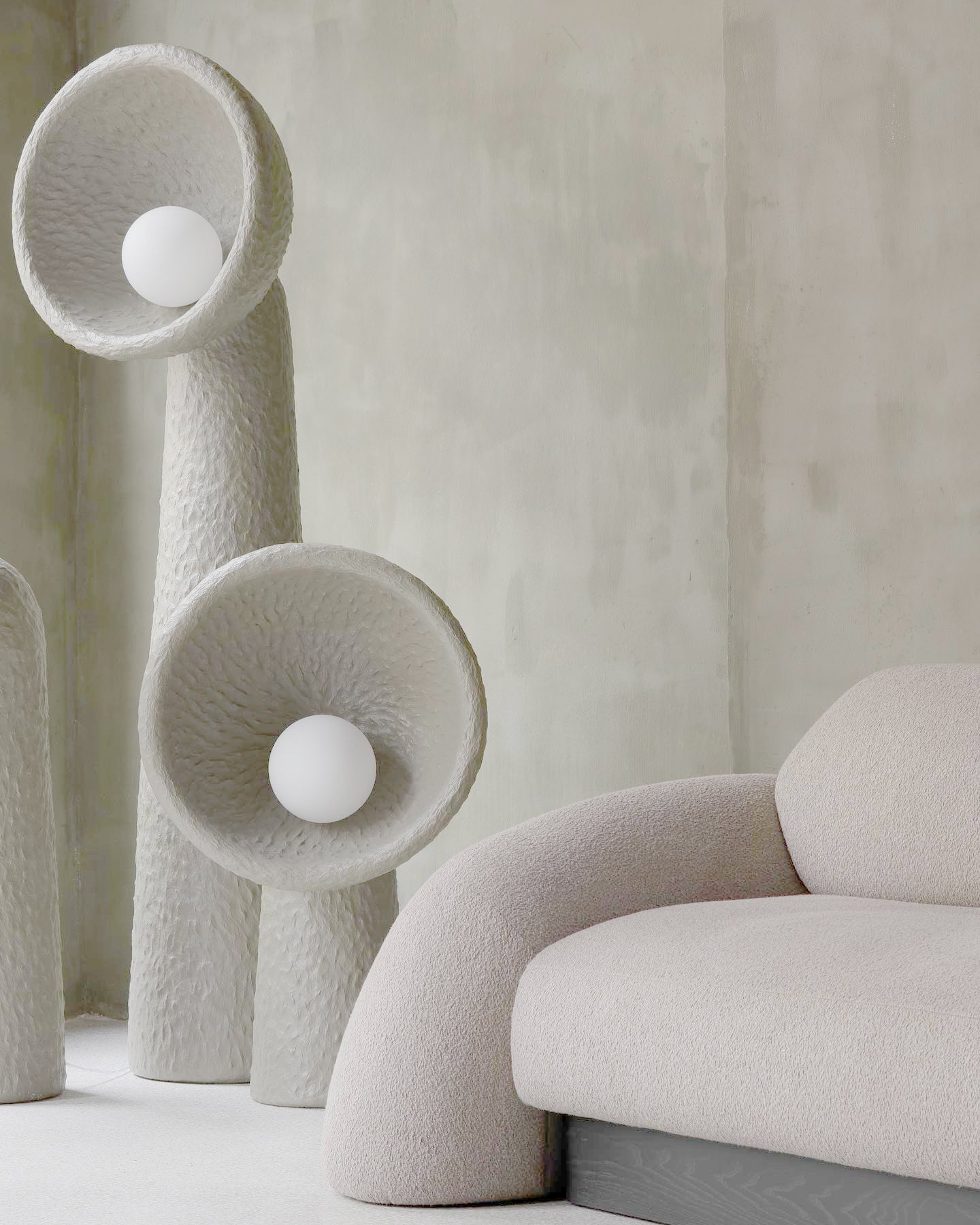 Soniah Floor Lamp LED White Indoor Lighting 60cm
