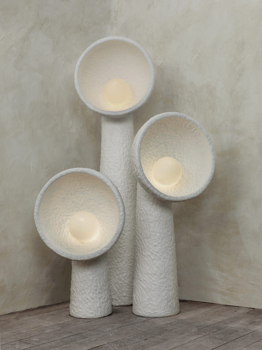 Soniah Floor Lamp LED White Indoor Lighting 60cm