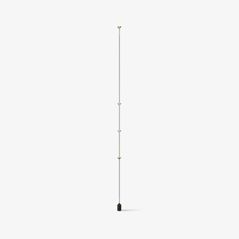 Soreluna Floor Lamp with Adjustable LED Shades Black Gold