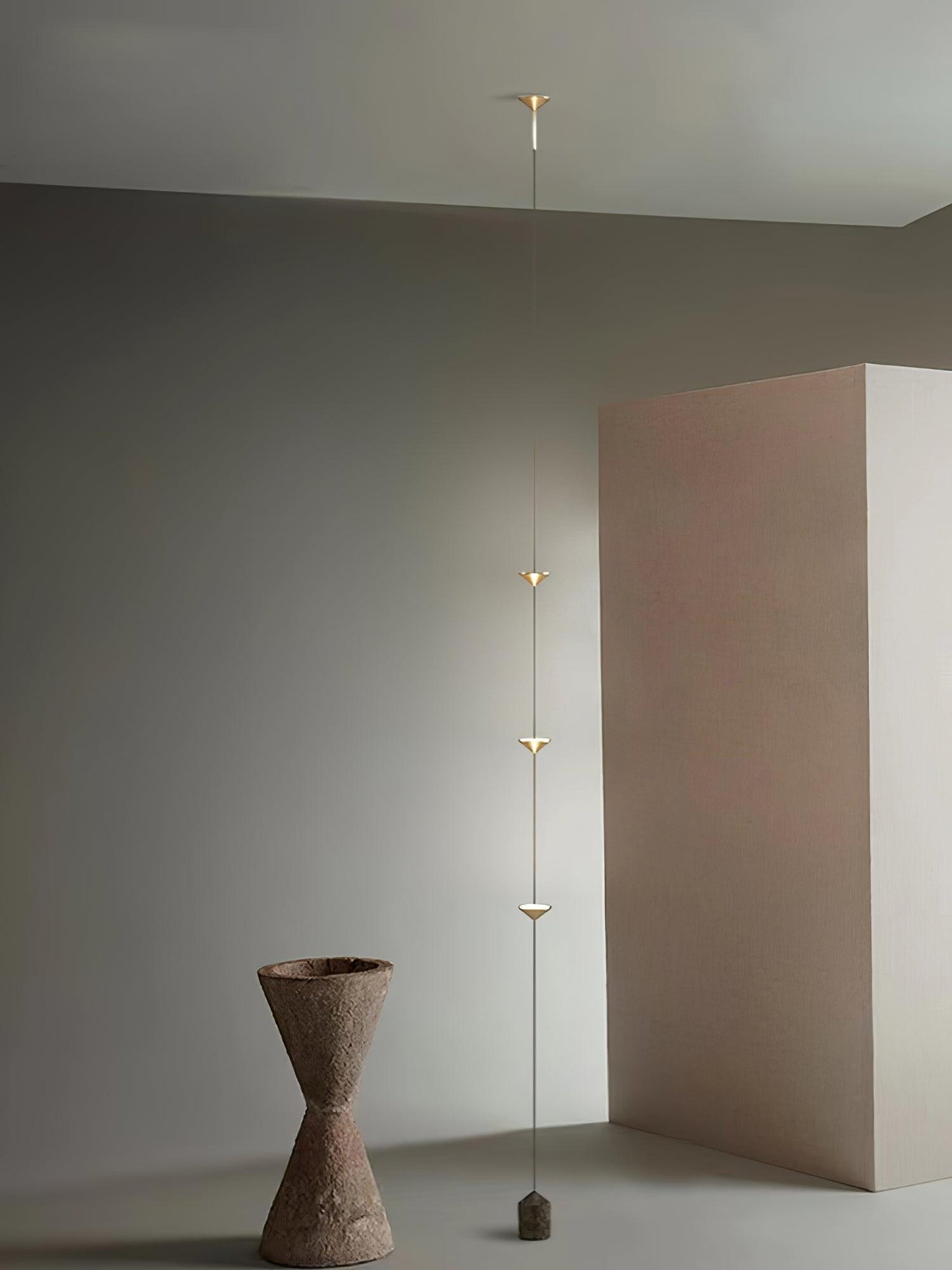 Soreluna Floor Lamp with Adjustable LED Shades Black Gold