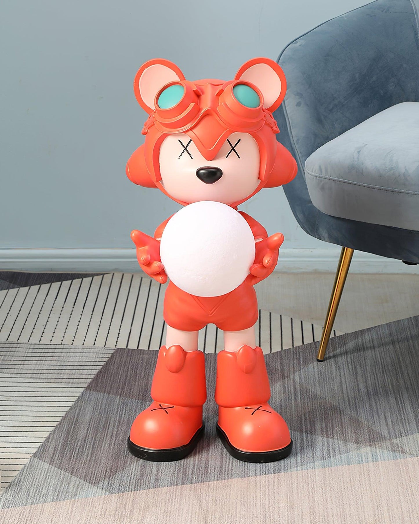Space Bear Built-in Battery LED Floor Lamp for Indoor Use