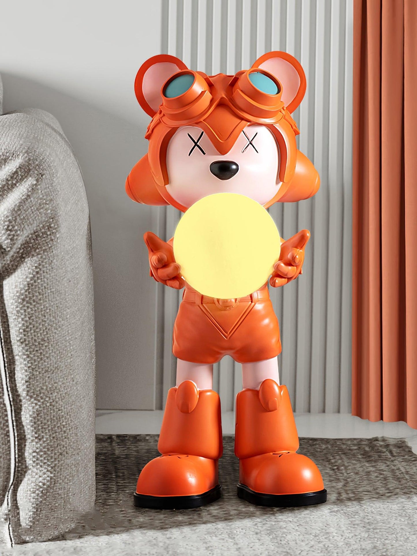 Space Bear Built-in Battery LED Floor Lamp for Indoor Use