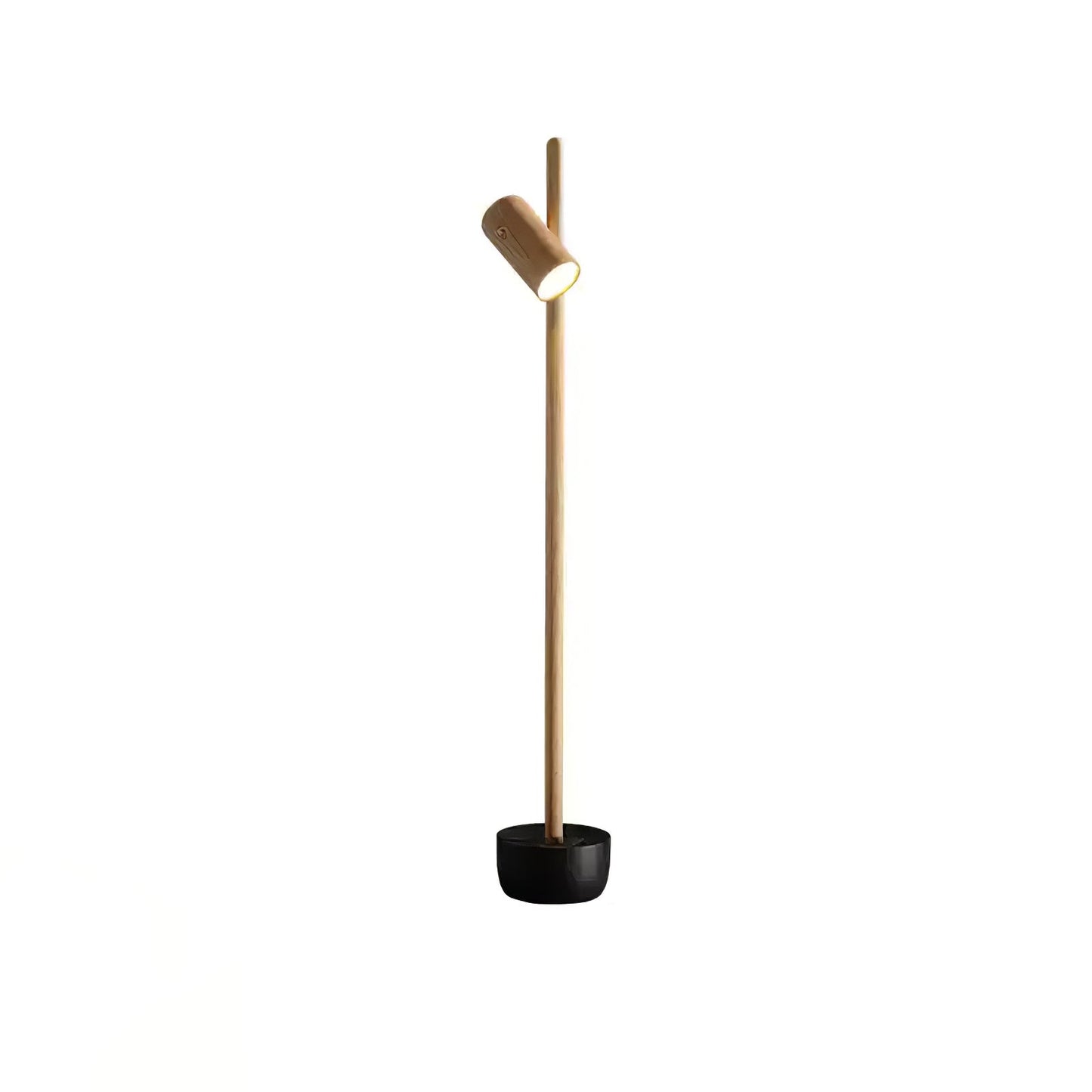 Spotlight Wood Floor Lamp - Adjustable LED Modern Design